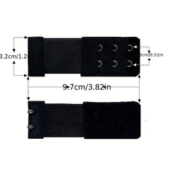 3pcs Bra Strap Extenders 2 Hooks Comfortable Adjustable Women's Lingerie Accesso