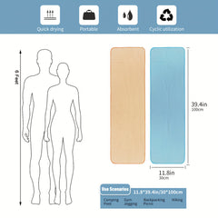 4pcs Cooling Microfiber Towels Breathable Soft Sports Towel