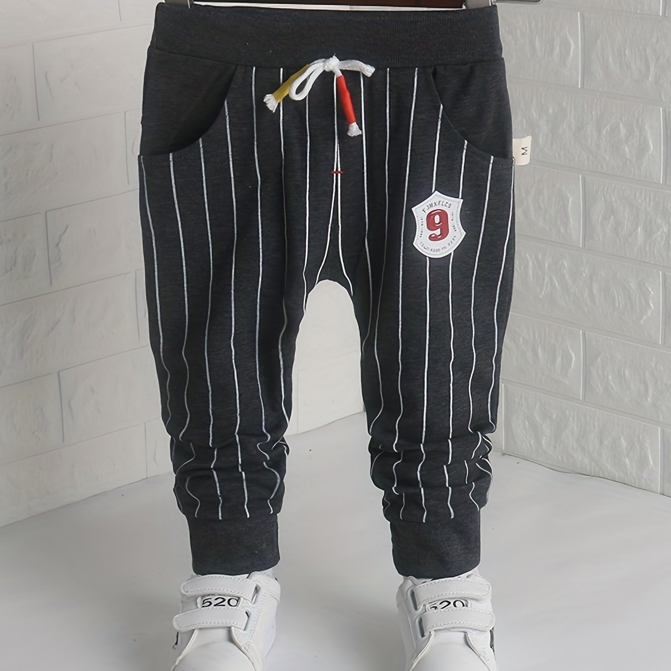 Baby Boy Girl Striped Footed Trousers