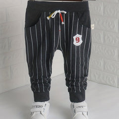 Baby Boy Girl Striped Footed Trousers