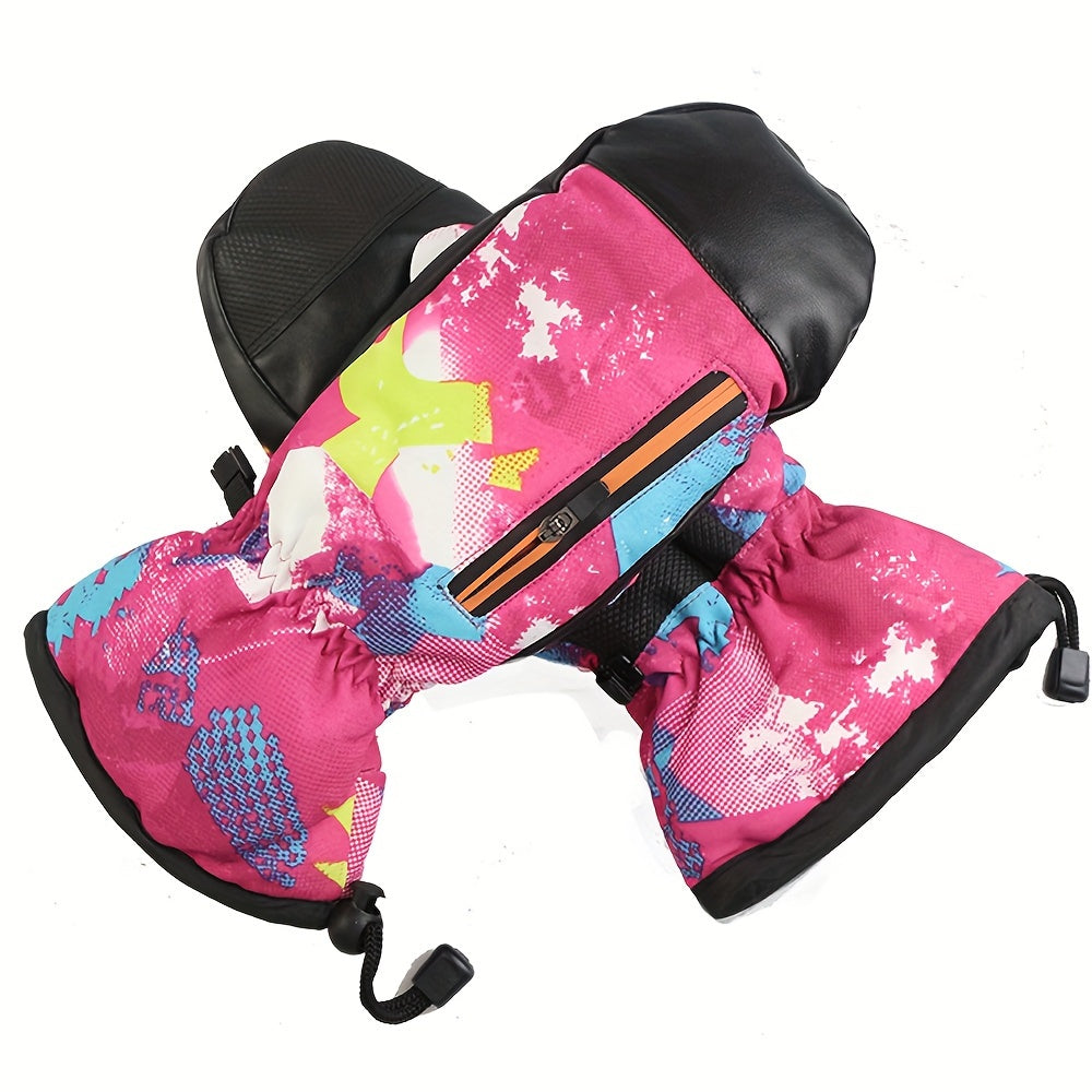 Winter Skiing Gloves Warm Waterproof Non-slip Thickened Outdoor Cycling Skiing