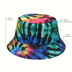 Print Double-sided Fisherman Hat Outdoor Sun Visor Hat Men Women