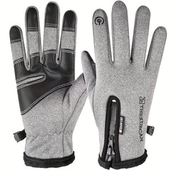 Men's Touch Screen Gloves Windproof & Warm Plush Waterproof Gloves