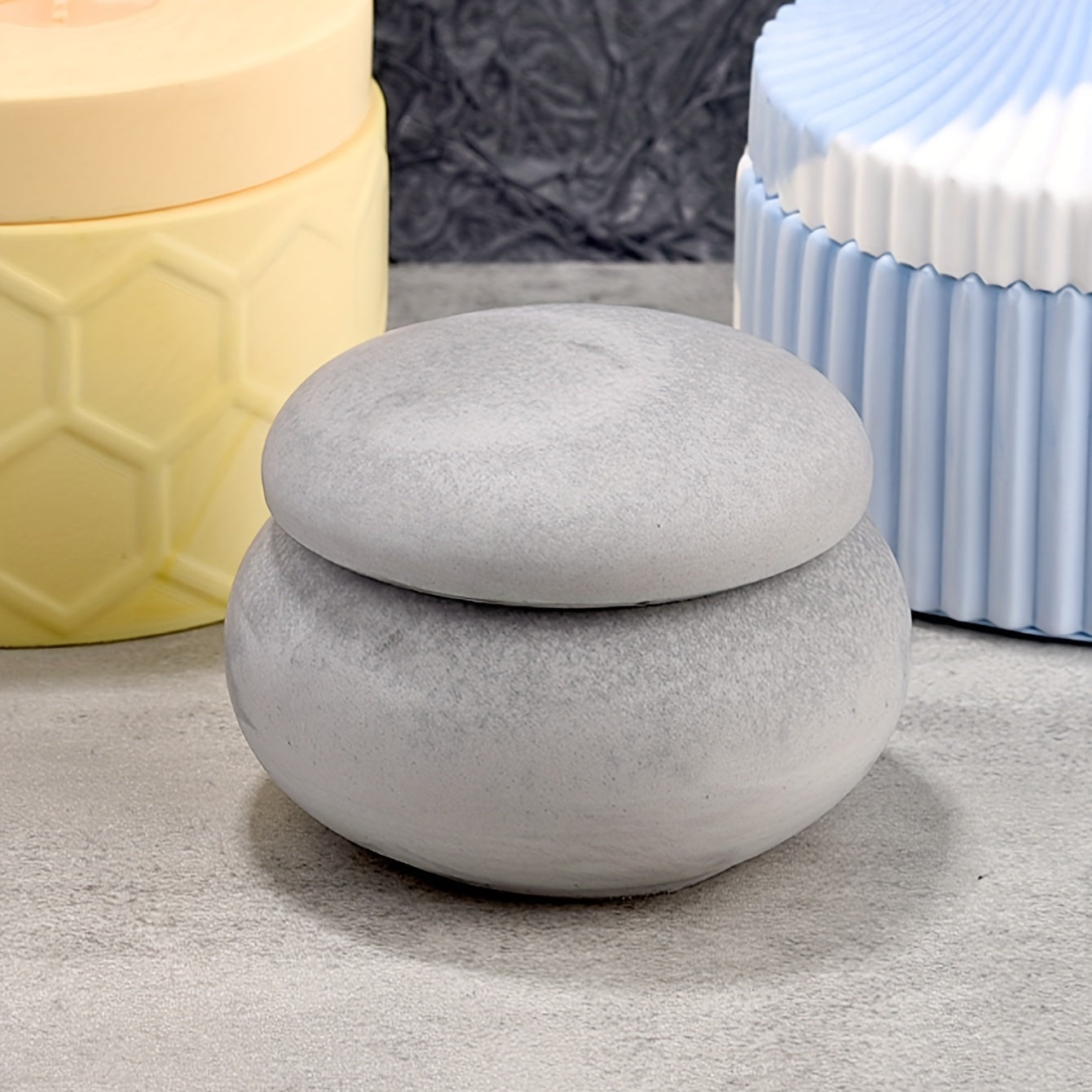 Silicone Mold DIY Crystal Glue Jar Storage Jar Mold