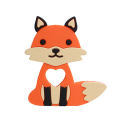 Baby Silicone Teether Fox Chewing Toy Training Molar Stick