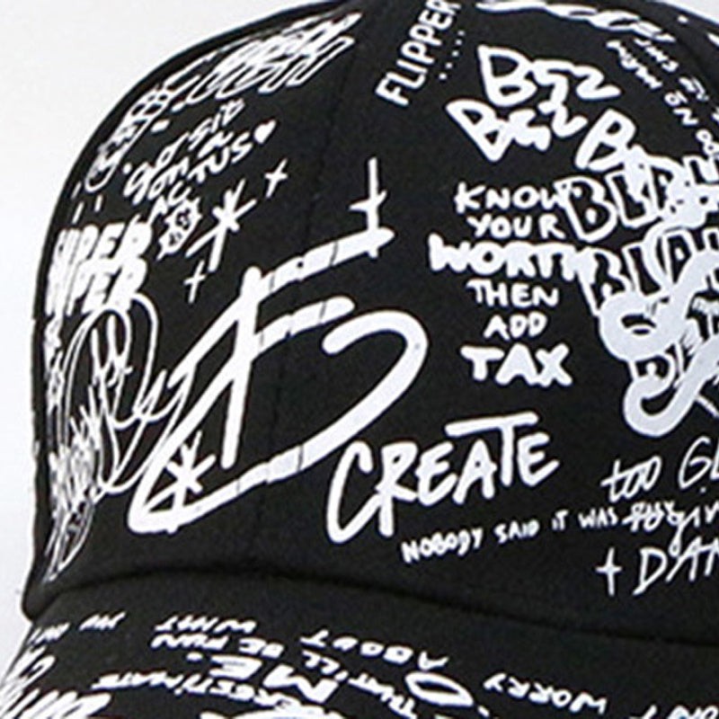Men's Graffiti Baseball Cap for Outdoor Activities