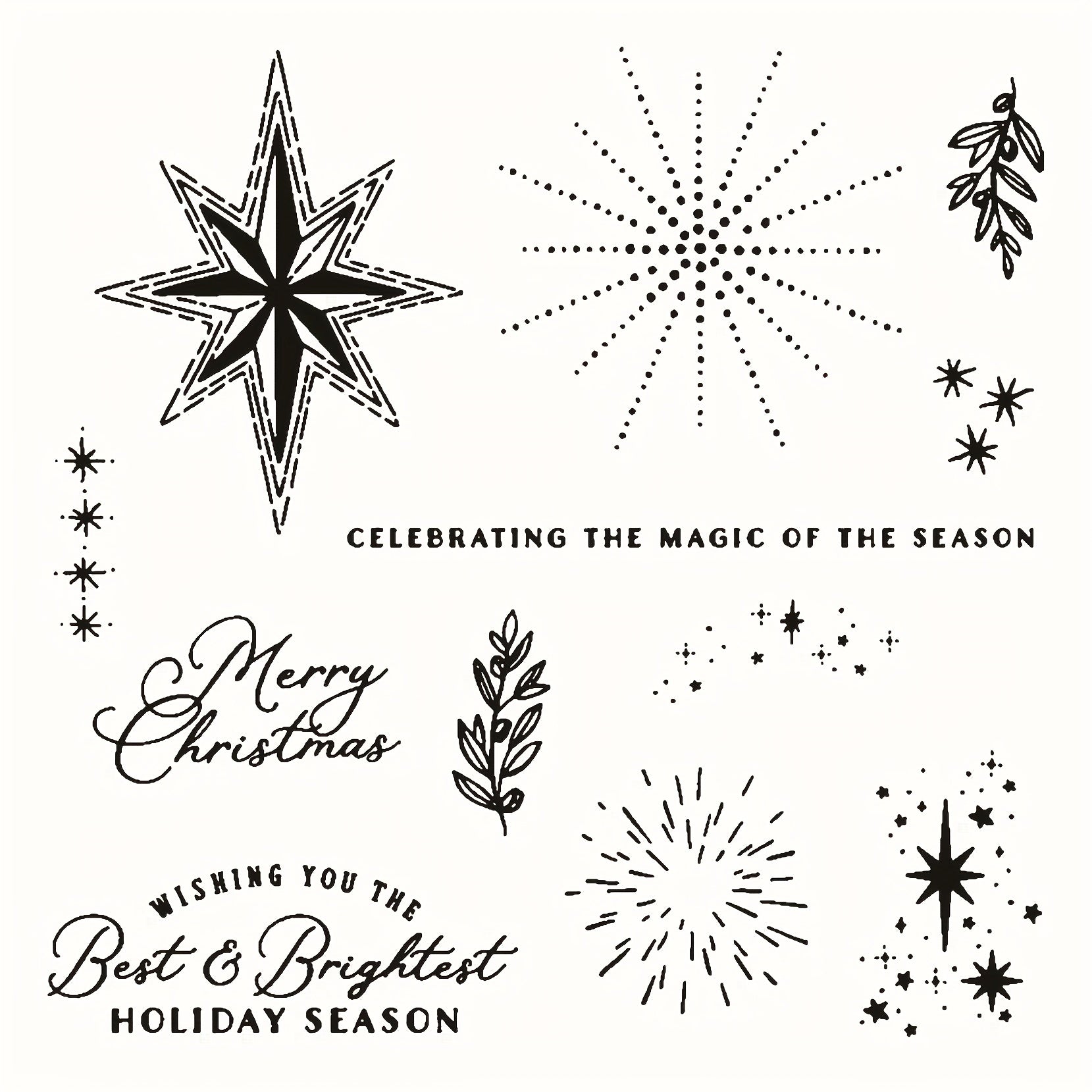 Christmas Star Metal Cutting Dies And Stamps DIY Card Scrapbook Decoration