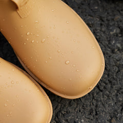 Winter Warm Short Boots Waterproof Shoes Slip On Rubber