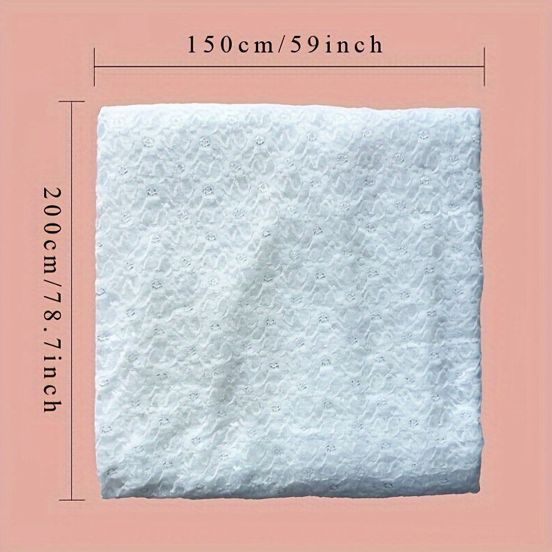 Plum Blossom Daisy Water Soluble Lace Fabric