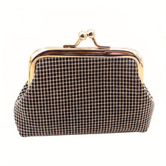 Girls Plaid Coin Purse Clutch Bag Vintage Coin Purse Bag Key Bag