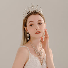 3PCS Wedding Dress Dinner Accessories Bridal Jewelry Set