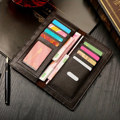 Men's Vintage Crocodile Pattern Long Wallet with Multiple Card Slots