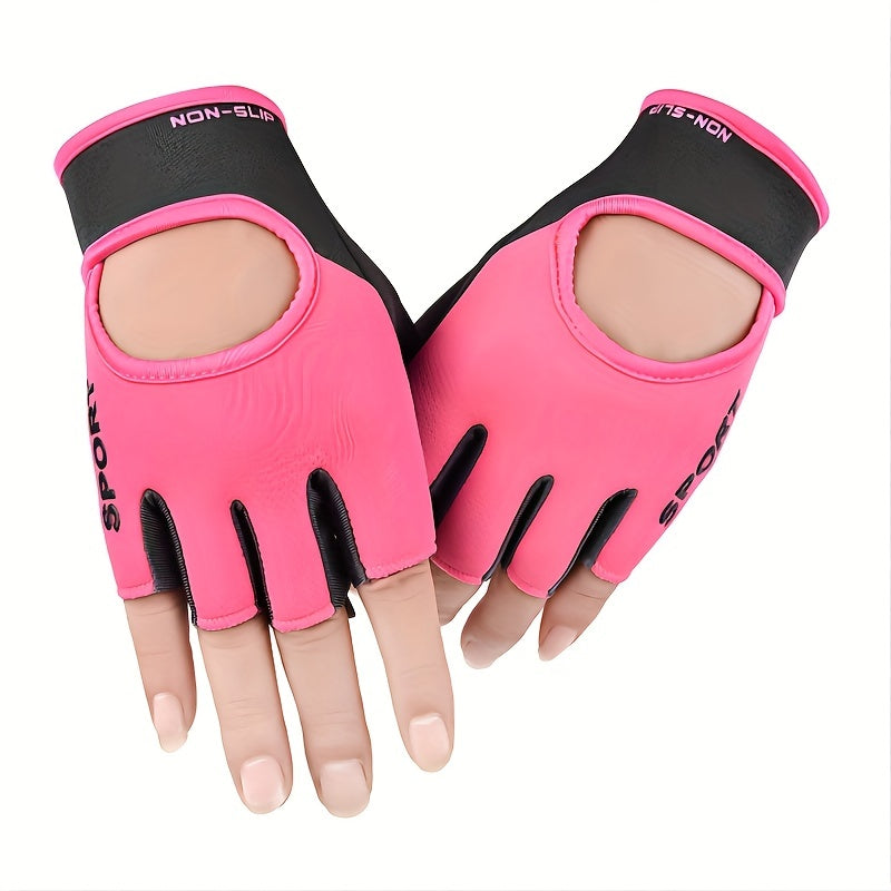 Couples Non Slip Gym Gloves Long Wrist Guard Dumbbell Training