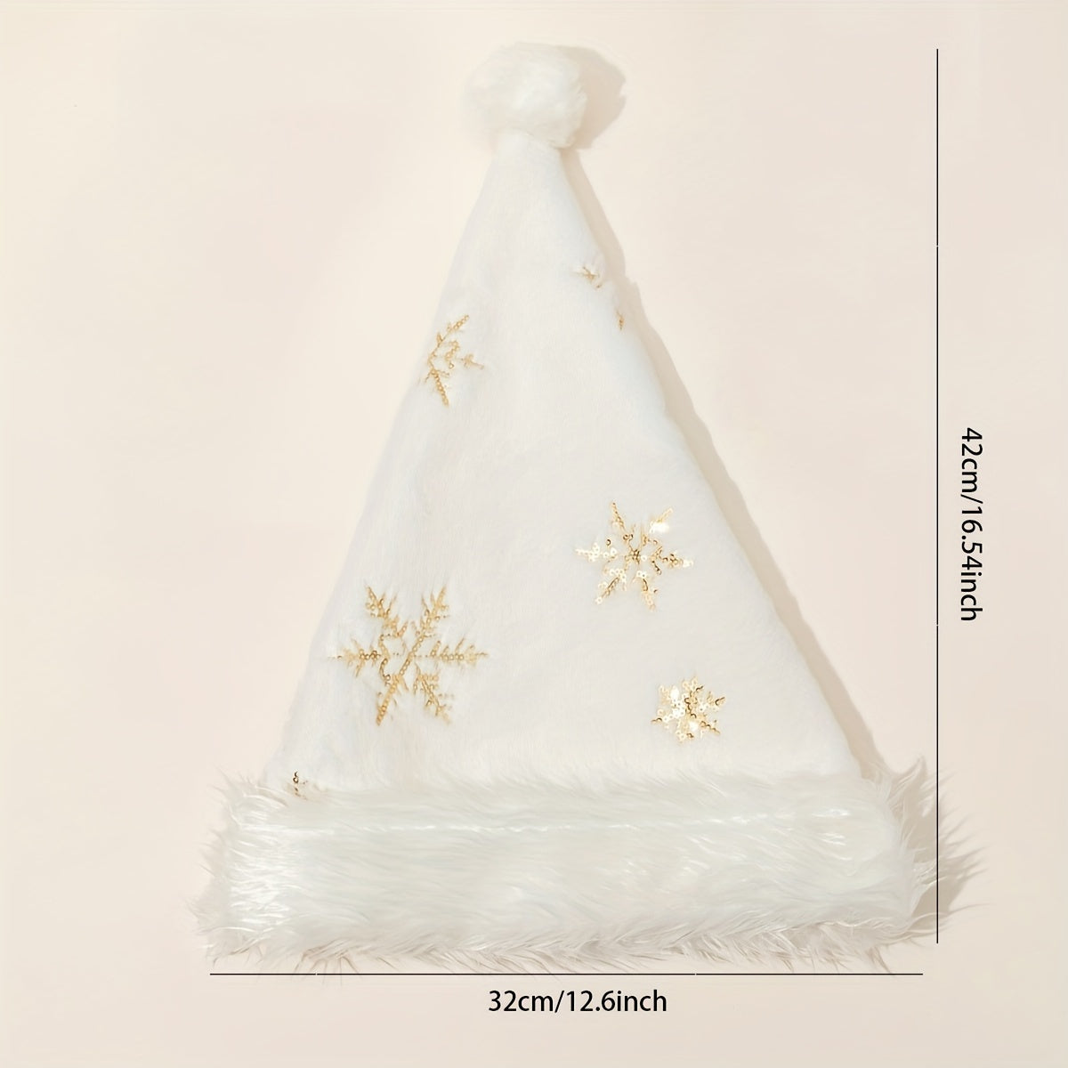 Golden Snowflake Christmas Hat for Parties and Stylish Look