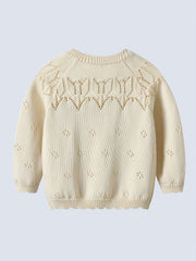 Baby Girls Sweater Coat Long Sleeve Casual Cardigan For Outing