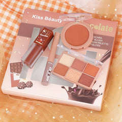 6-Piece Makeup Set with Eyeshadow, Blush, Lip Gloss, Mascara - Portable Kit