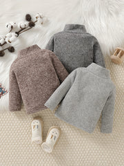 Baby Boys Turtleneck Shirt 3pcs Set Warm Basic Pullovers