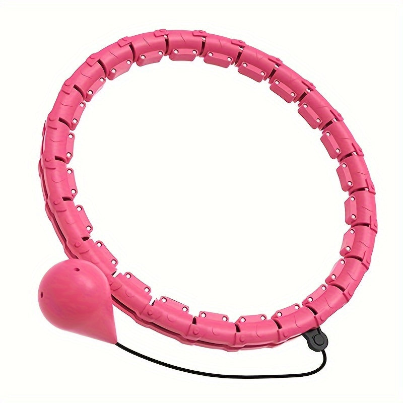 Portable Detachable 24 Sections Fitness Hoop With Solid Ball Body Shaping