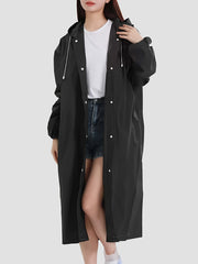 Reusable Rain Ponchos for Adults with Hood Waterproof Raincoats for Women