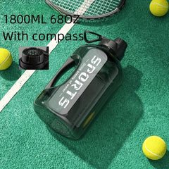 Large Capacity Portable Water Bottle with Scale for Outdoor Sports and Fitness