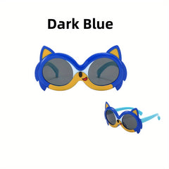 Kids Cartoon Fox Sunglasses UV Protection Round Polarized Lenses