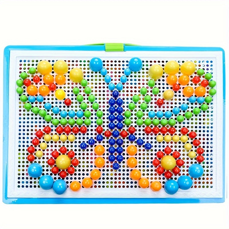 DIY Mushroom Nail Puzzle Educational Toy 296pcs 592pcs