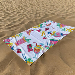 Tropical Drinks Lightweight Polyester Blanket - Ideal for Napping