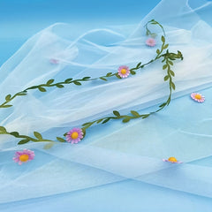 Romantic Bridal Floral Mesh Veil Sexy Lingerie Accessory