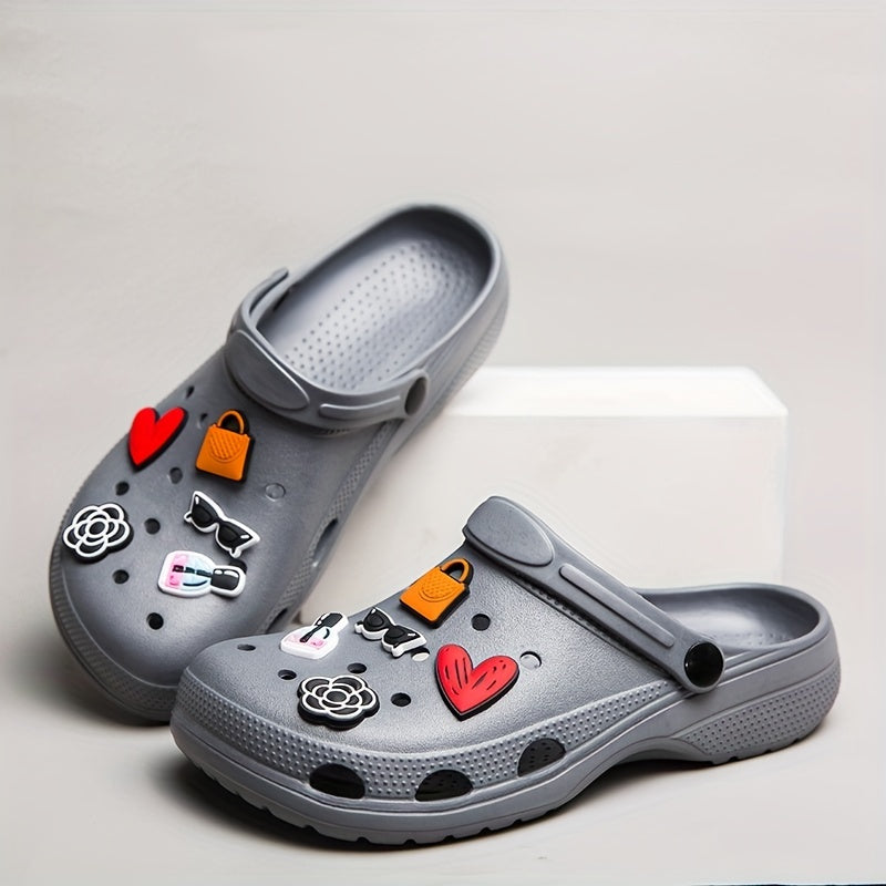 Women's Colorful Platform Clogs Slip On Soft Sole Home Shoes