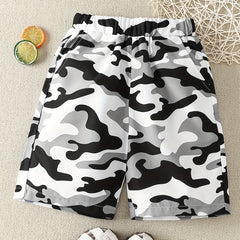 Boys Camo Casual Shorts Comfortable Breathable Kids Summer Clothes