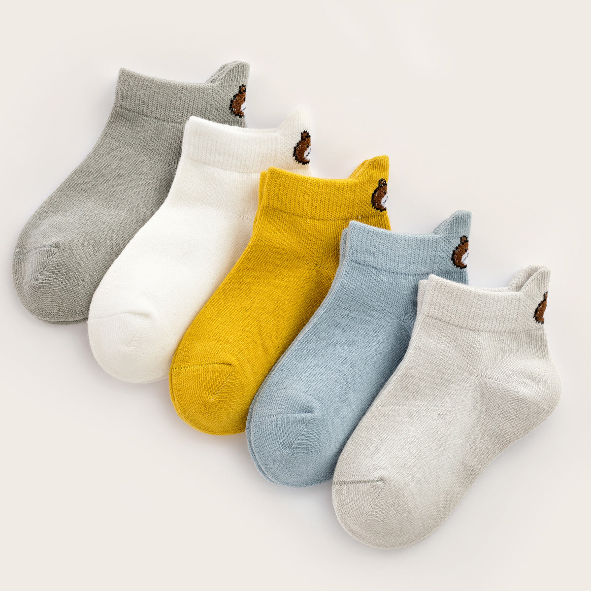 Cartoon Bear Knit Socks Soft Boys And G