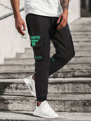 Big Pocket Joggers Men's Casual Loose Fit Drawstring Pants