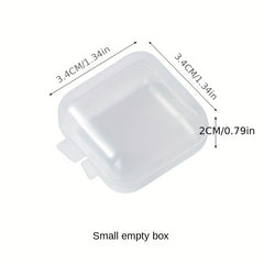 10 Pcs Mini Empty Storage Box Jewelry Organizer Portable Container For Travel