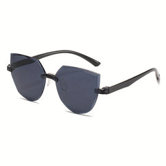 Y2K Cat Eye Rimless Sunglasses UV400