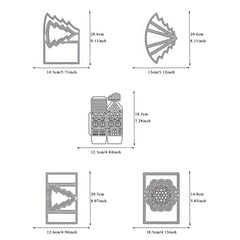 1pc Christmas Tree Popup Card Metal Cutting Dies DIY Scrapbooking Craft Embossin