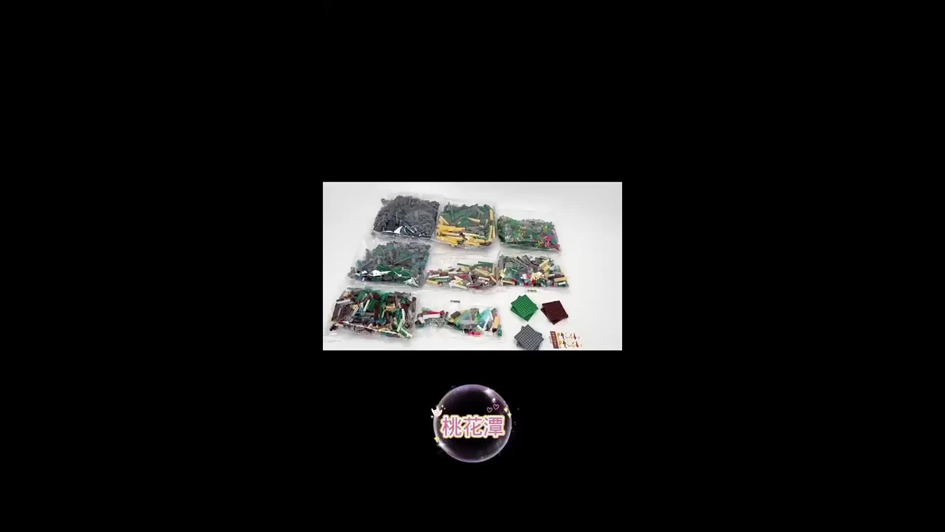 Peach Blossom Pool DIY Building Blocks Creative Puzzle Adults Puzzle Toys