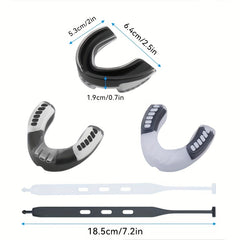 Youth & Adult Football Mouth Guards Soft Sports Mouthpiece 4 Colors