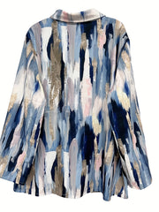 Tie Dye Long Sleeve Button Up Shirt