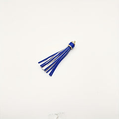 Random PU Leather Tassel Keychain Accessories Silicone Beads Bangle Tassel
