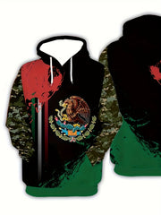 Eagle Holding Snake Hoodie Men's Graphic Pullover