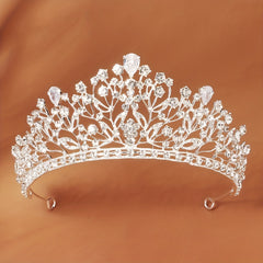 Crystal Tiara Head Accessories Full Rhinestone Crown