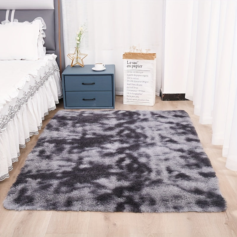 Luxurious Silk Fur Rug for Bedroom and Living Room