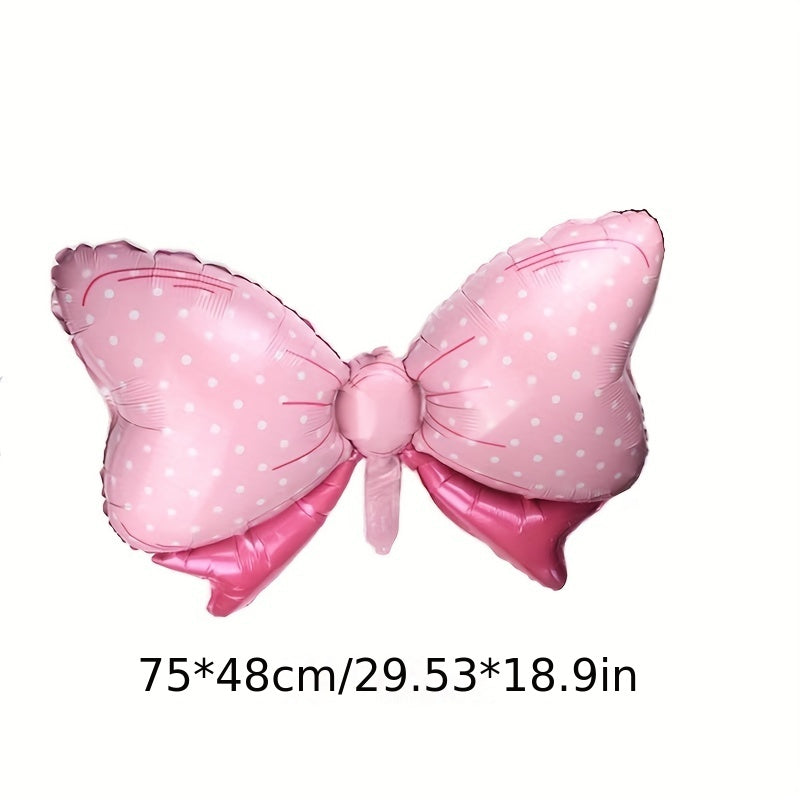 6pcs Cartoon Character Birthday Balloons Pink Bow Balloon Party Decoration