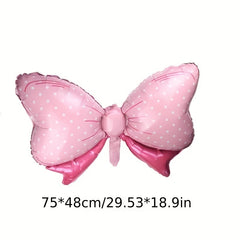 6pcs Cartoon Character Birthday Balloons Pink Bow Balloon Party Decoration
