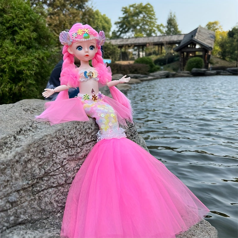 17 72inch Mermaid Doll Girl Toy Eyed Children's Princess Doll Wedding Dress Doll