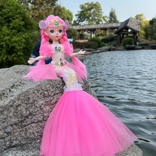 17 72inch Mermaid Doll Girl Toy Eyed Children's Princess Doll Wedding Dress Doll