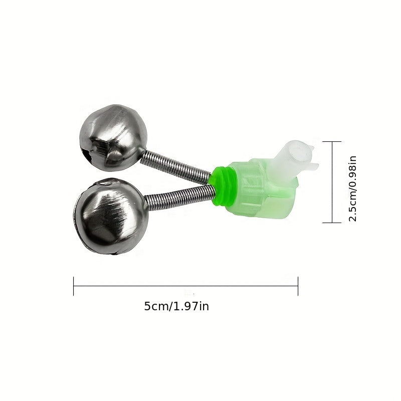 Fishing Alarm Bell Double Bell Clip Sea Pole Fishing Bite Indicators