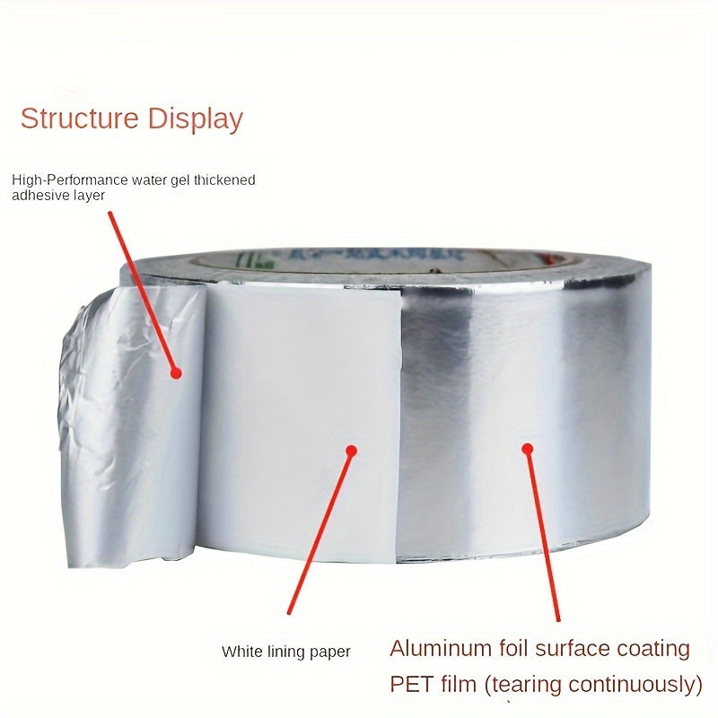 Aluminum Foil Tape for Kitchen and Bathroom - High Temp & Flame Retardant
