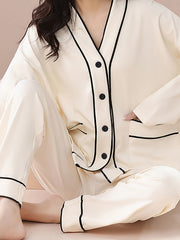 Women's Pajama Set Long Sleeve Top & Pants