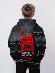 Gamepad & Chain 3D Print Boys Hoodie